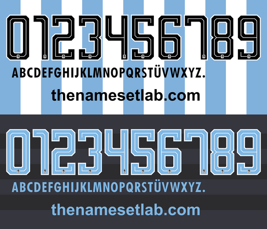 1860 Munchen 2016-2017 Nameset AI Vector File