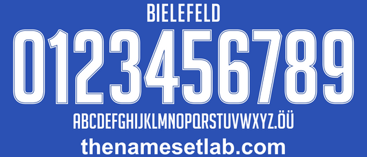 Arminia Bielefeld 2017-2018 Nameset AI Vector File