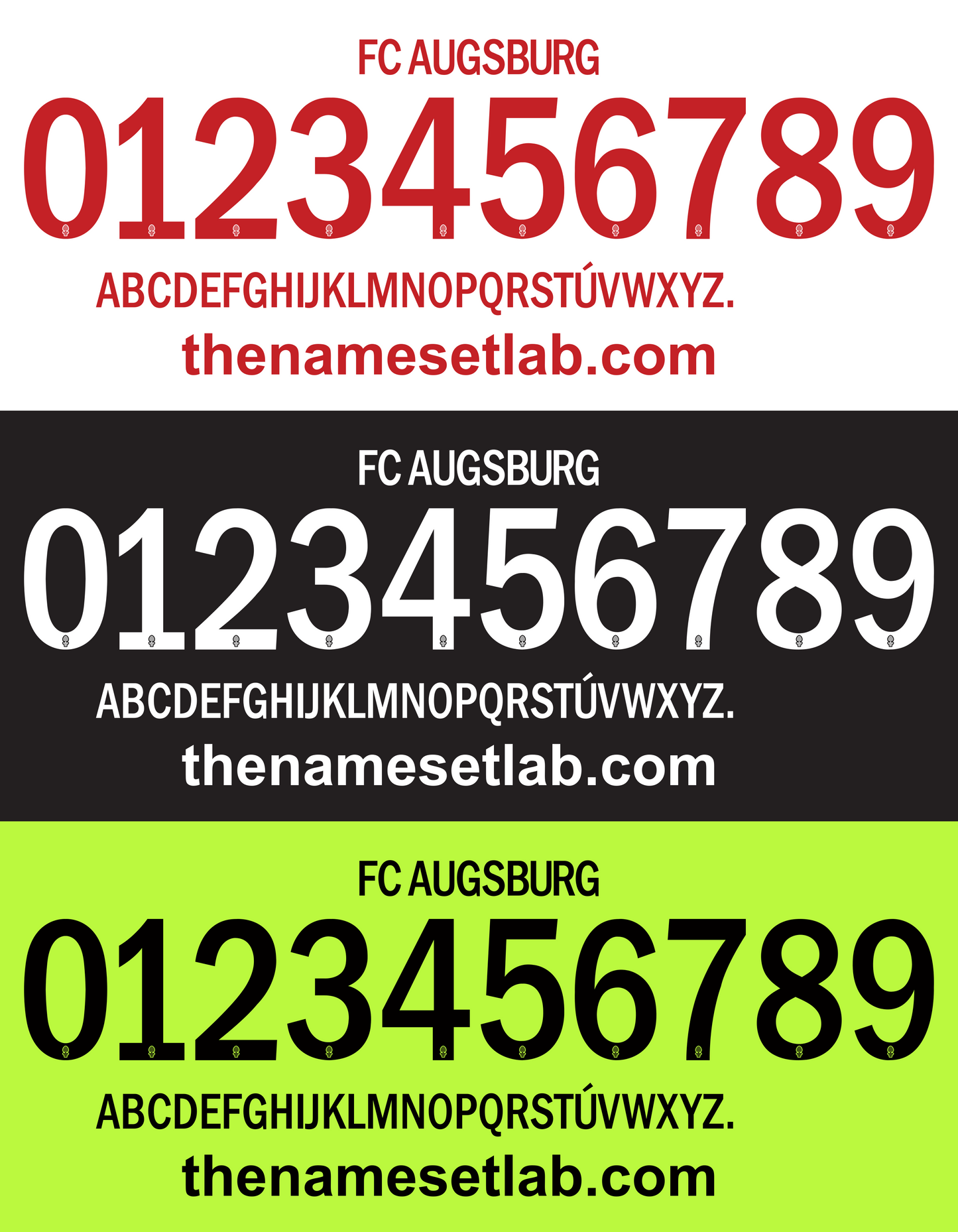 Augsburg 2016-2017 Nameset AI Vector File