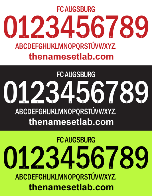 Augsburg 2016-2017 Nameset AI Vector File