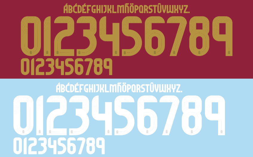 Belgium 2024 Football Nameset AI Vector File