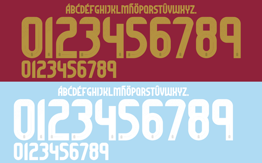 Belgium 2024 Football Nameset AI Vector File