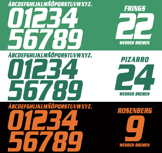 Bremen 2008-2009 Nameset AI Vector File
