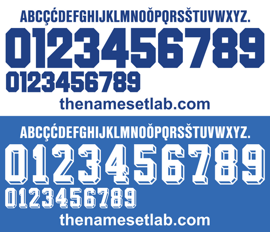 Croatia 1998 Football Nameset AI Vector File