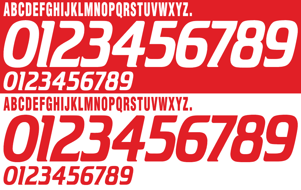 Denmark 1996 Football Nameset AI Vector File