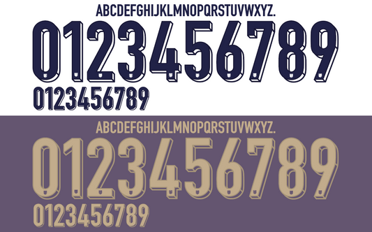 England 2024 Football Nameset AI Vector File