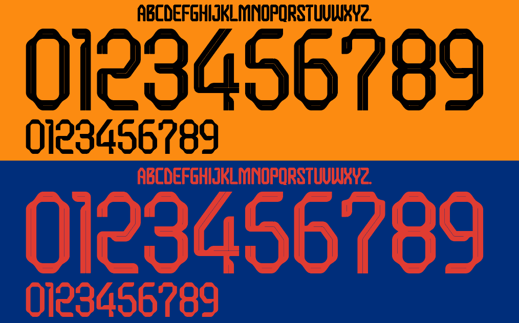 Holland 2022 Football Nameset AI Vector File