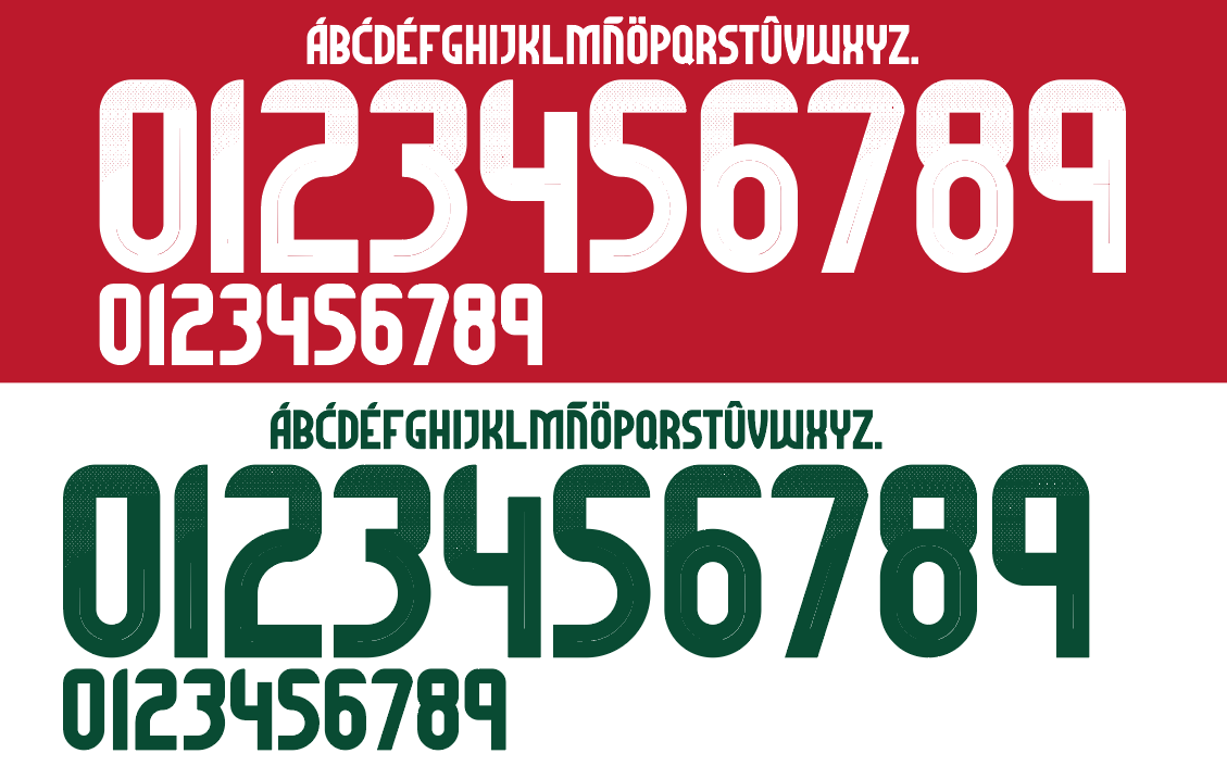 Hungary 2024 Football Nameset AI Vector File