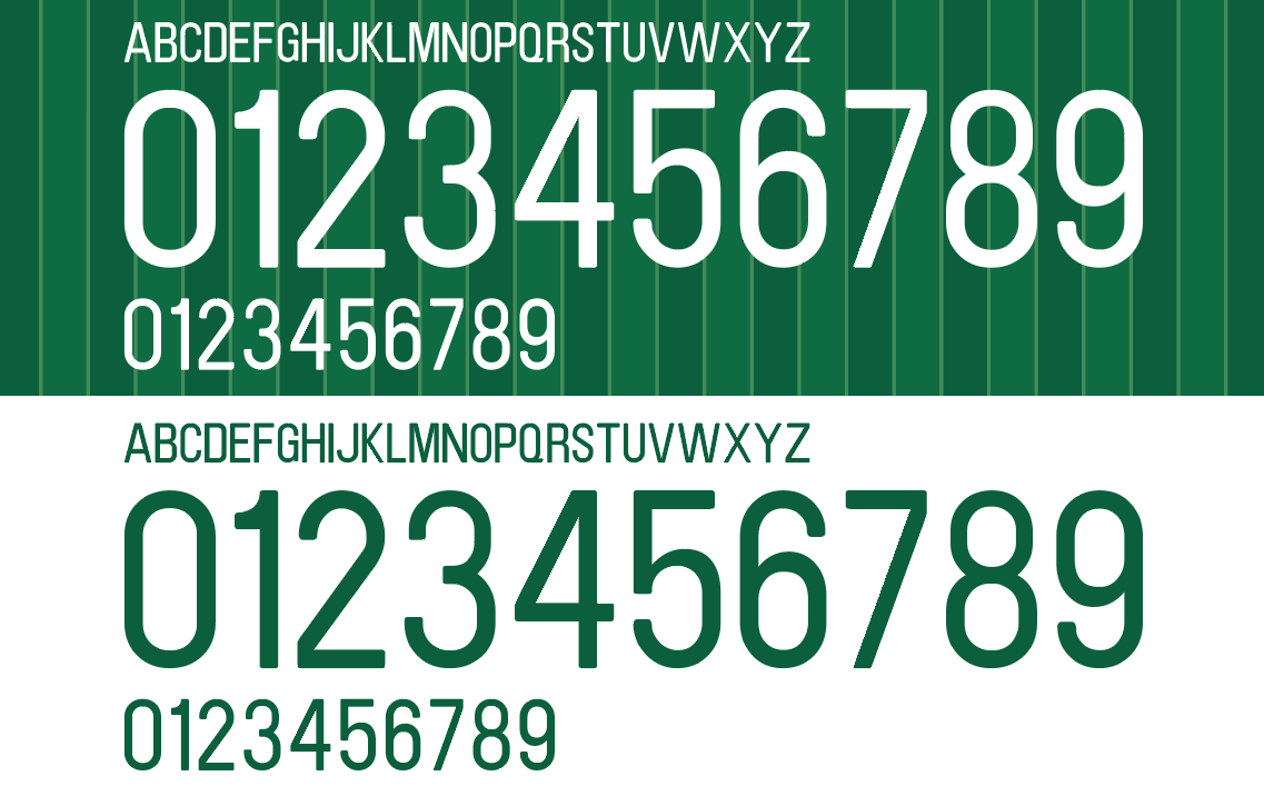 Ireland 2012 Football Nameset AI Vector File