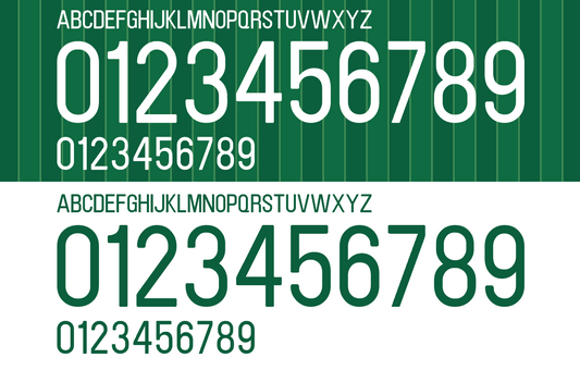 Ireland 2012 Football Nameset AI Vector File