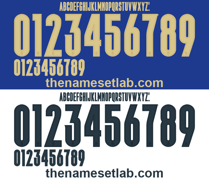 Italy 2020 Football Nameset AI Vector File