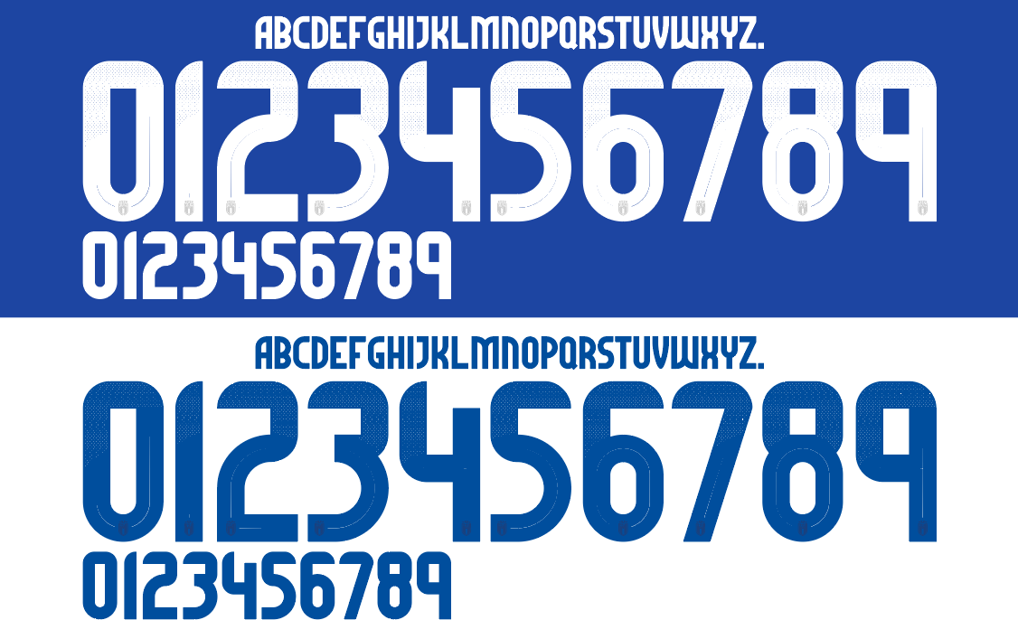 Italy 2024 Football Nameset AI Vector File