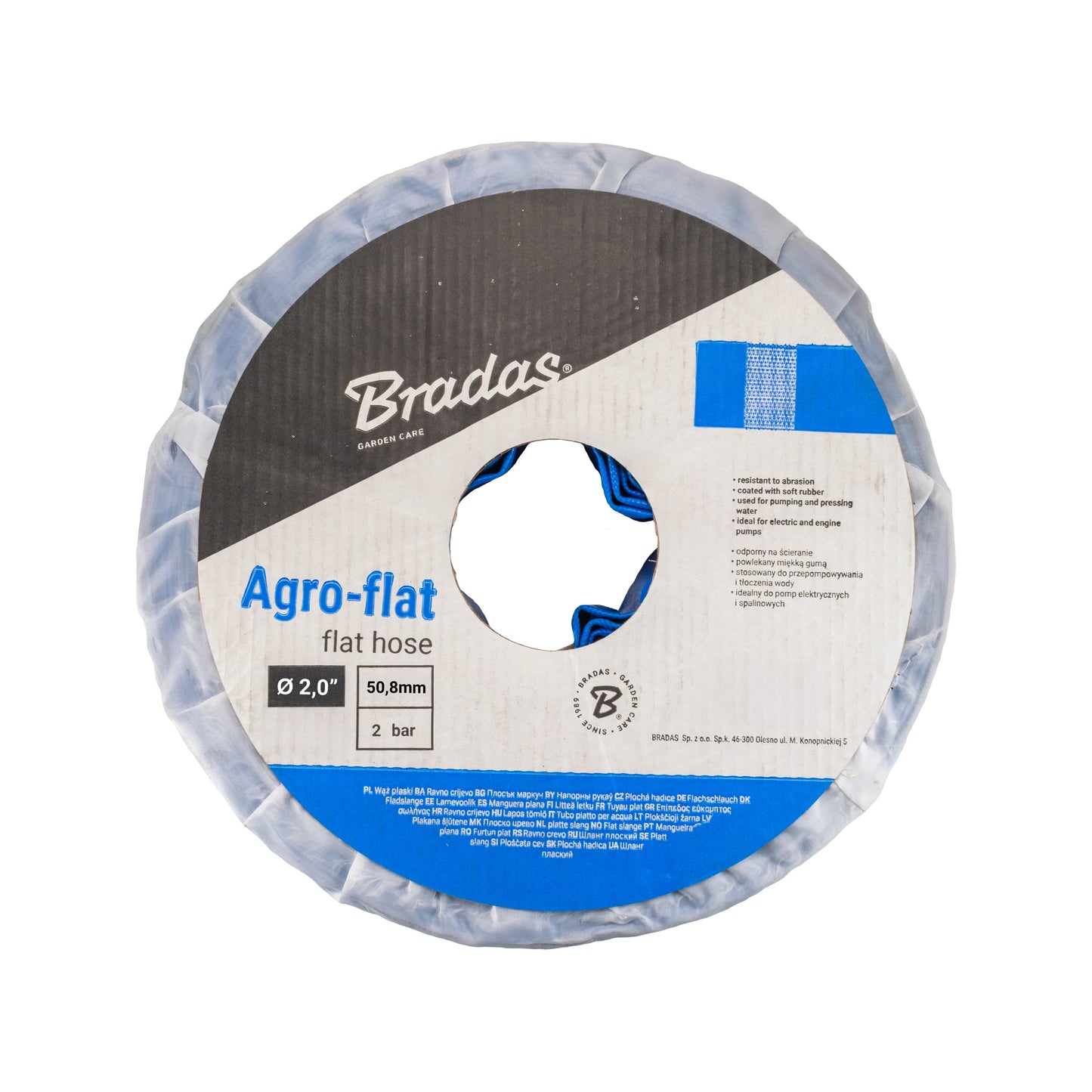 2" PVC Lay Flat Discharge Hose, 2-6 BAR