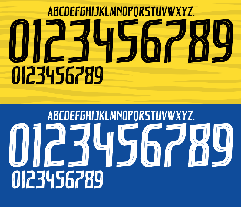 Malaysia 2018 Football Nameset AI Vector File