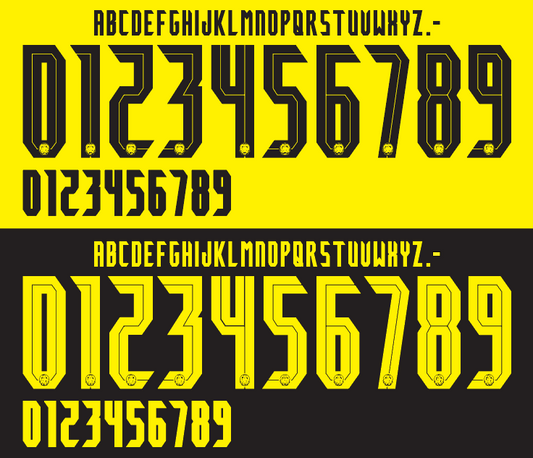 Malaysia 2020 Football Nameset AI Vector File