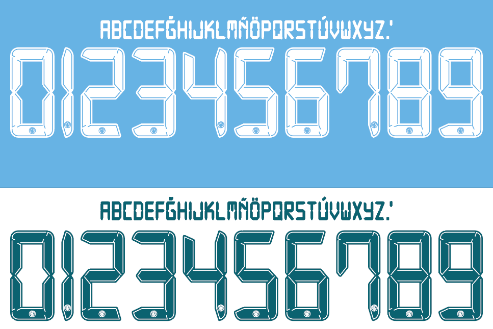 Manchester City-21-22 UCL / Cup Font Nameset AI Vector File
