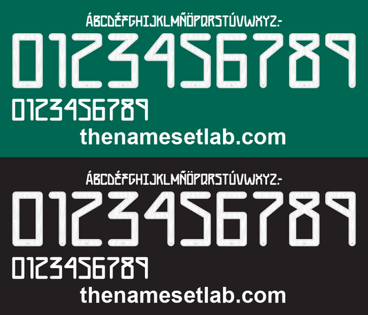 Mexico 2019 Football Nameset AI Vector File