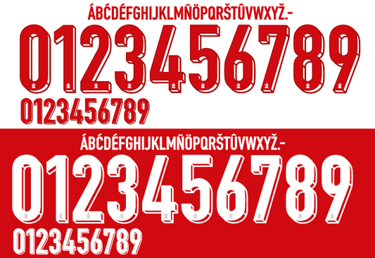Poland 2024 Football Nameset AI Vector File