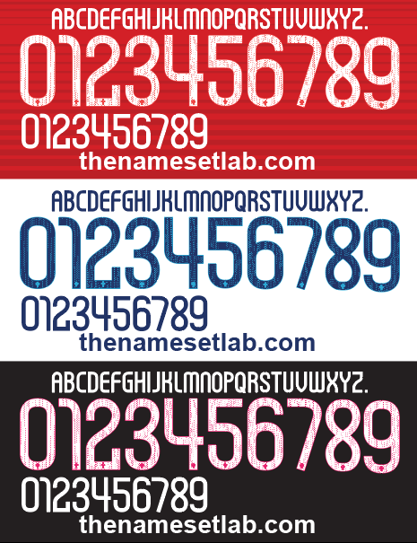 Portugal 2014 Football Nameset AI Vector File
