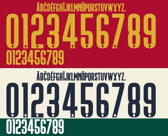 Portugal 2022 Football Nameset AI Vector File