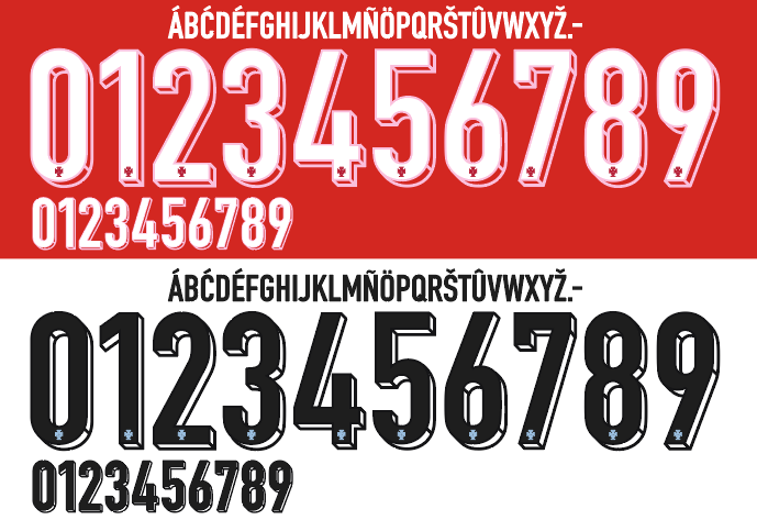 Portugal 2024 Football Nameset AI Vector File
