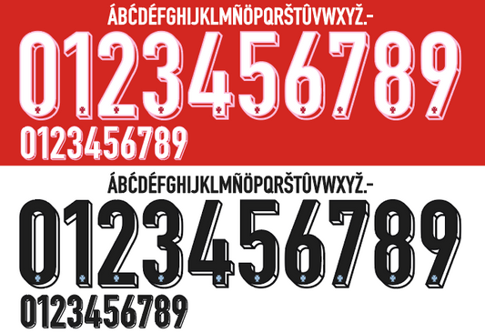 Portugal 2024 Football Nameset AI Vector File