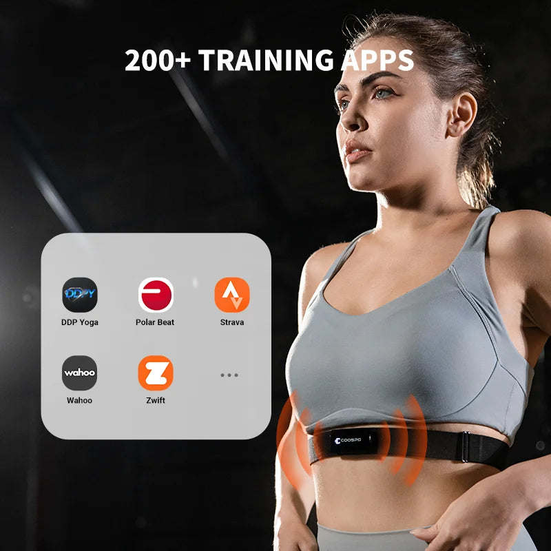 Rechargeable Heart Rate Monitor Chest Strap – Bluetooth & ANT+