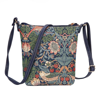 William Morris Strawberry Thief Blue - Sling Bag
