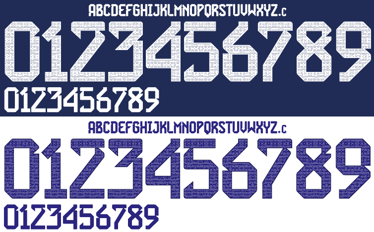 Scotland 2022 Football Nameset AI Vector File