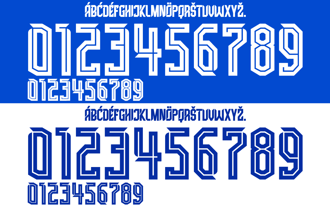 Slovakia 2024 Football Nameset AI Vector File