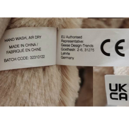 Personalised Luxury Teddy Bear | Born in 2026 Rainbow T-Shirt