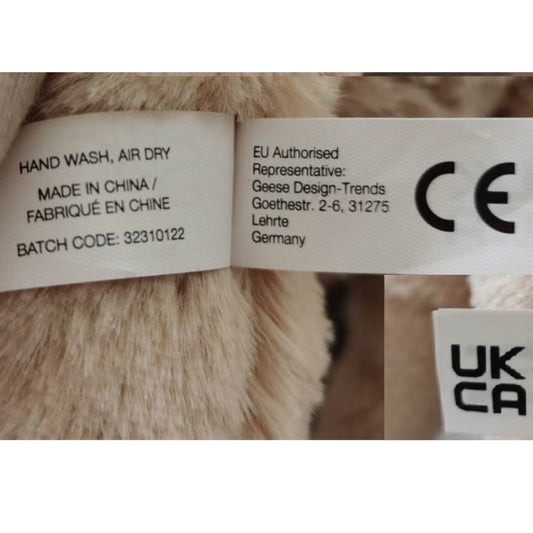Personalised Luxury Teddy Bear | Born in 2026 Rainbow T-Shirt