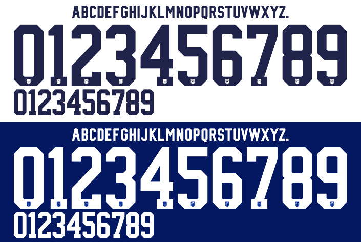 USA 2022 Football Nameset AI Vector File