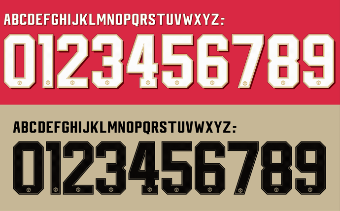 United 2019-2020 Nameset AI Vector File