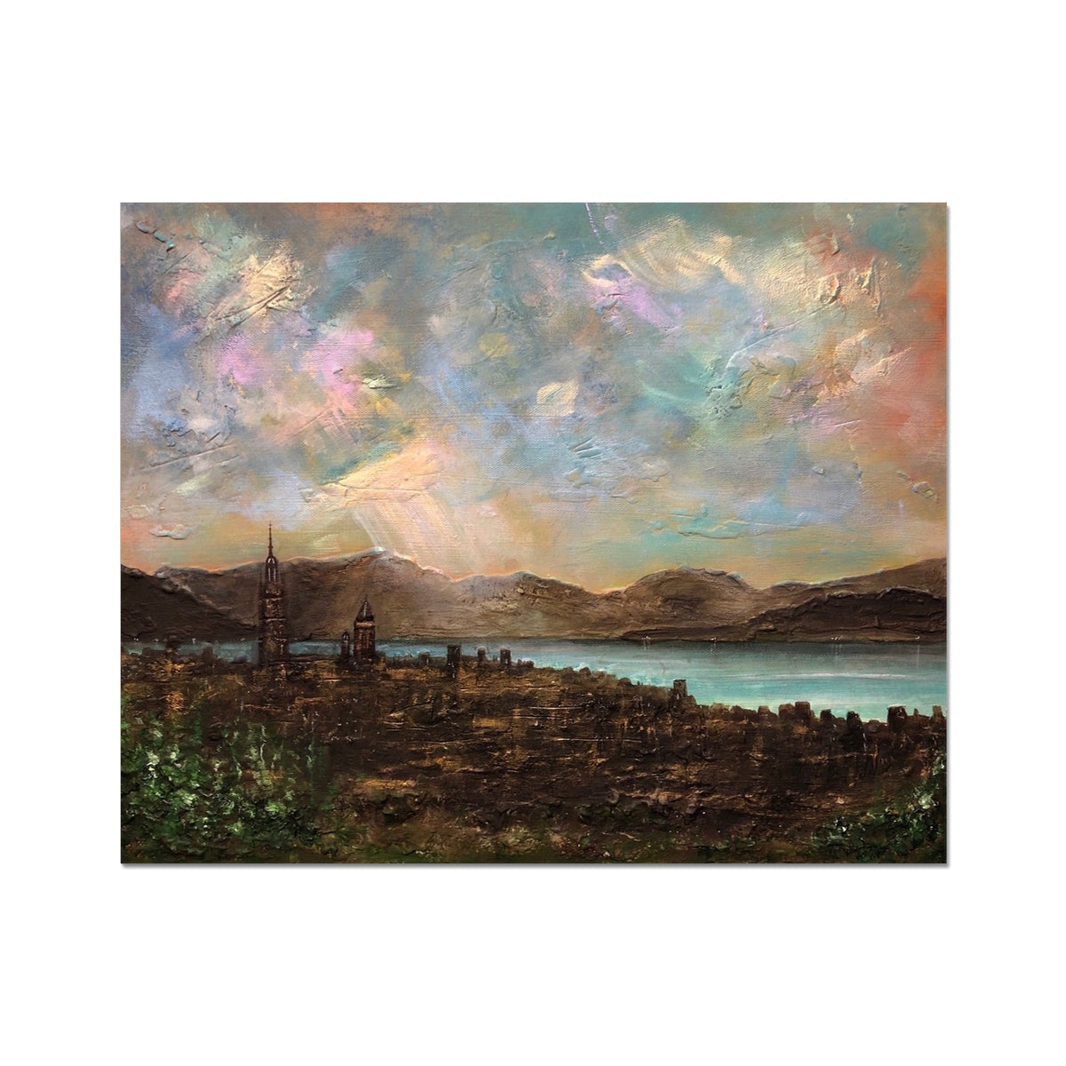 Angels Fingers Over Greenock Artist Proof Collector Print