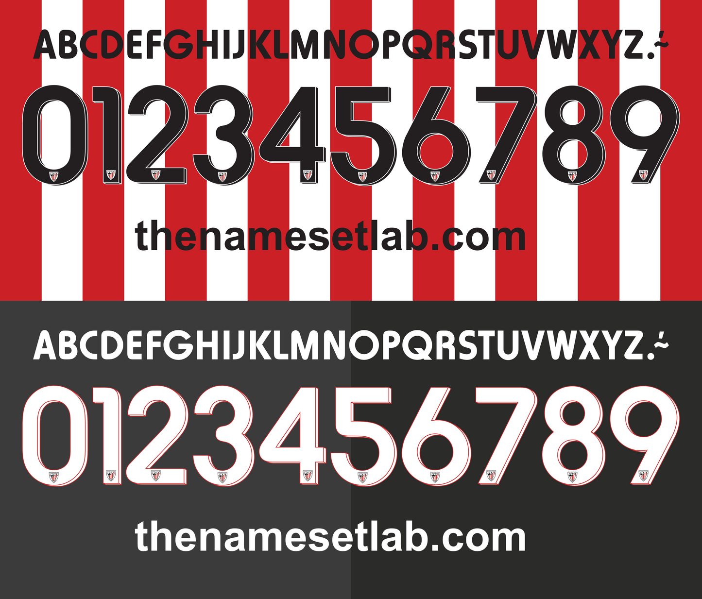 Athletic Bilbao 2015-2016 Nameset AI Vector File