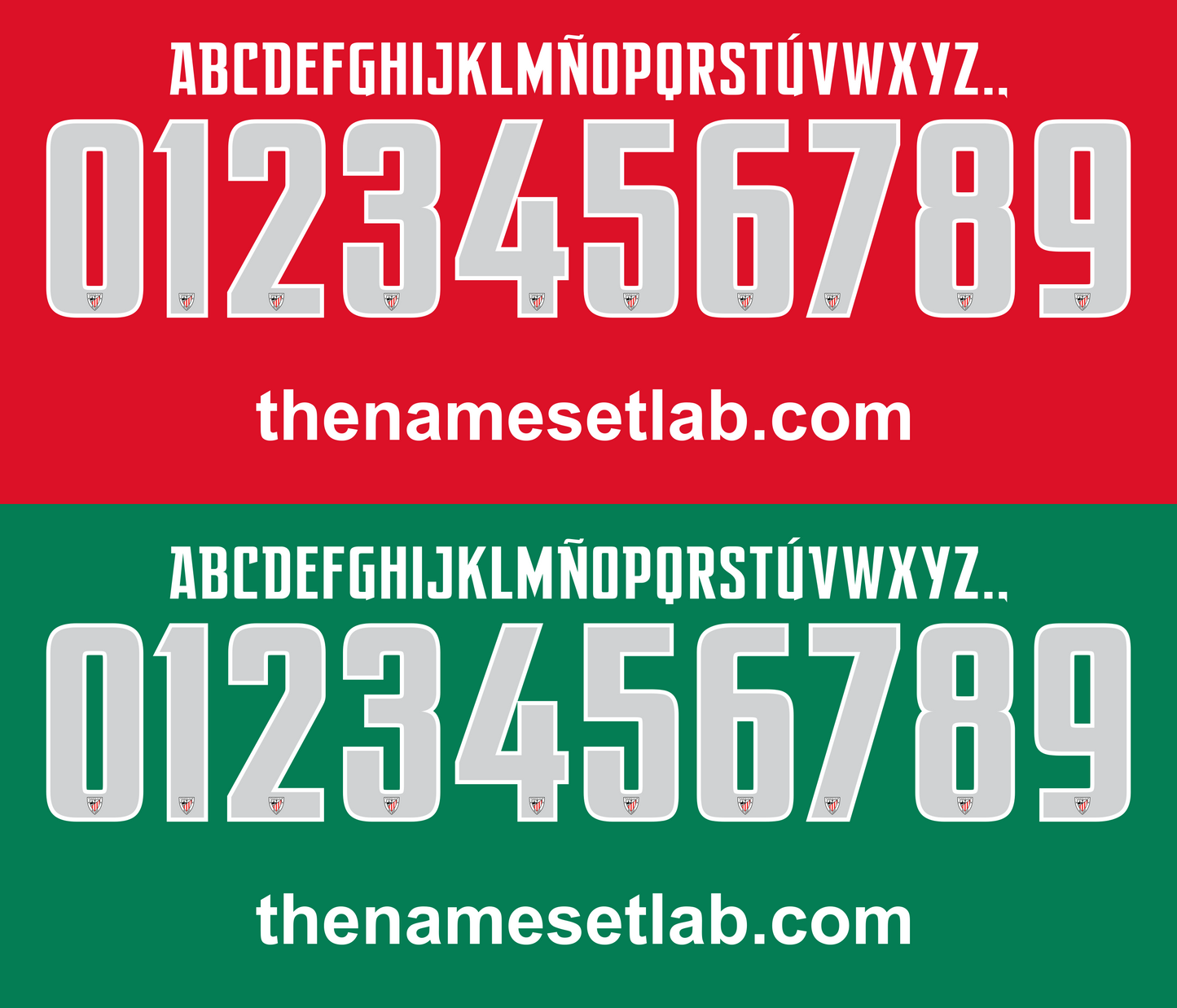Athletic Bilbao 2016-2017 Nameset AI Vector File