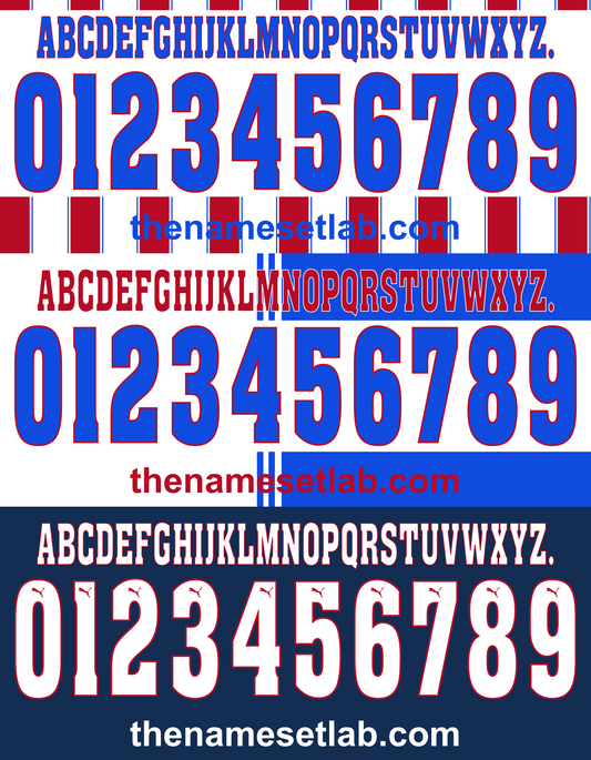 Atletico Madrid 1996-1997 Nameset AI Vector File