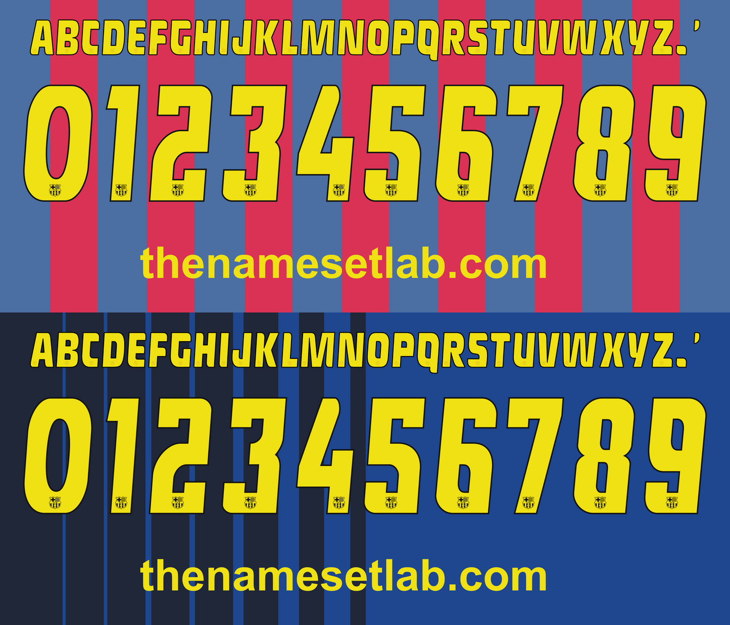 Barcelona 2004-2005 Nameset AI Vector File