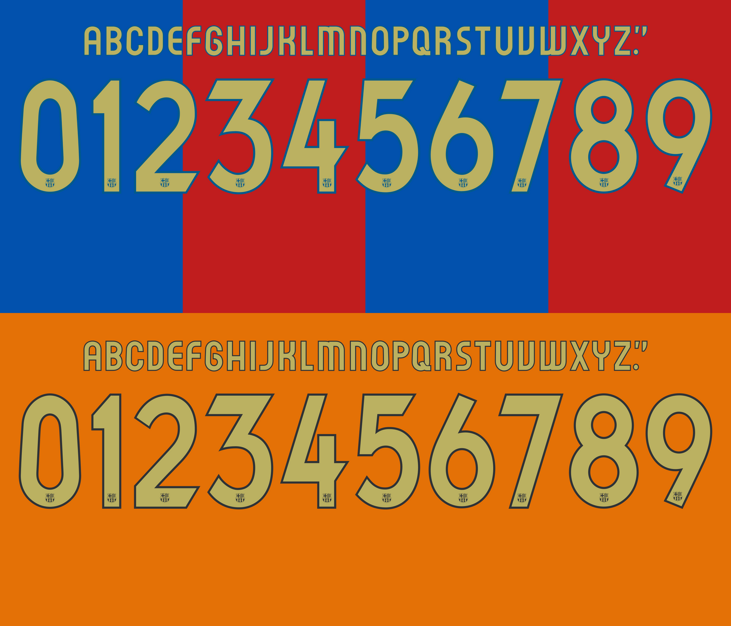 Barcelona 2006-2007 Nameset AI Vector File