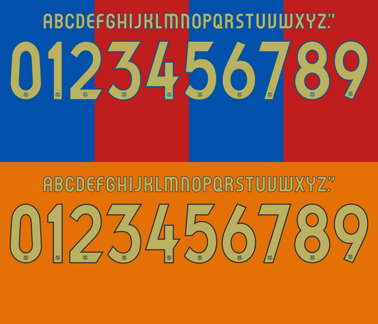 Barcelona 2006-2007 Nameset AI Vector File