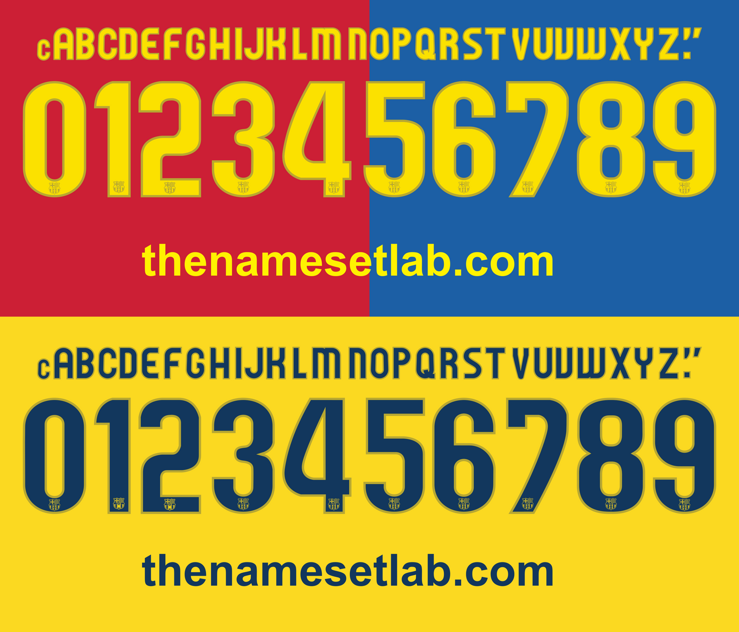 Barcelona 2008-2009 Nameset AI Vector File