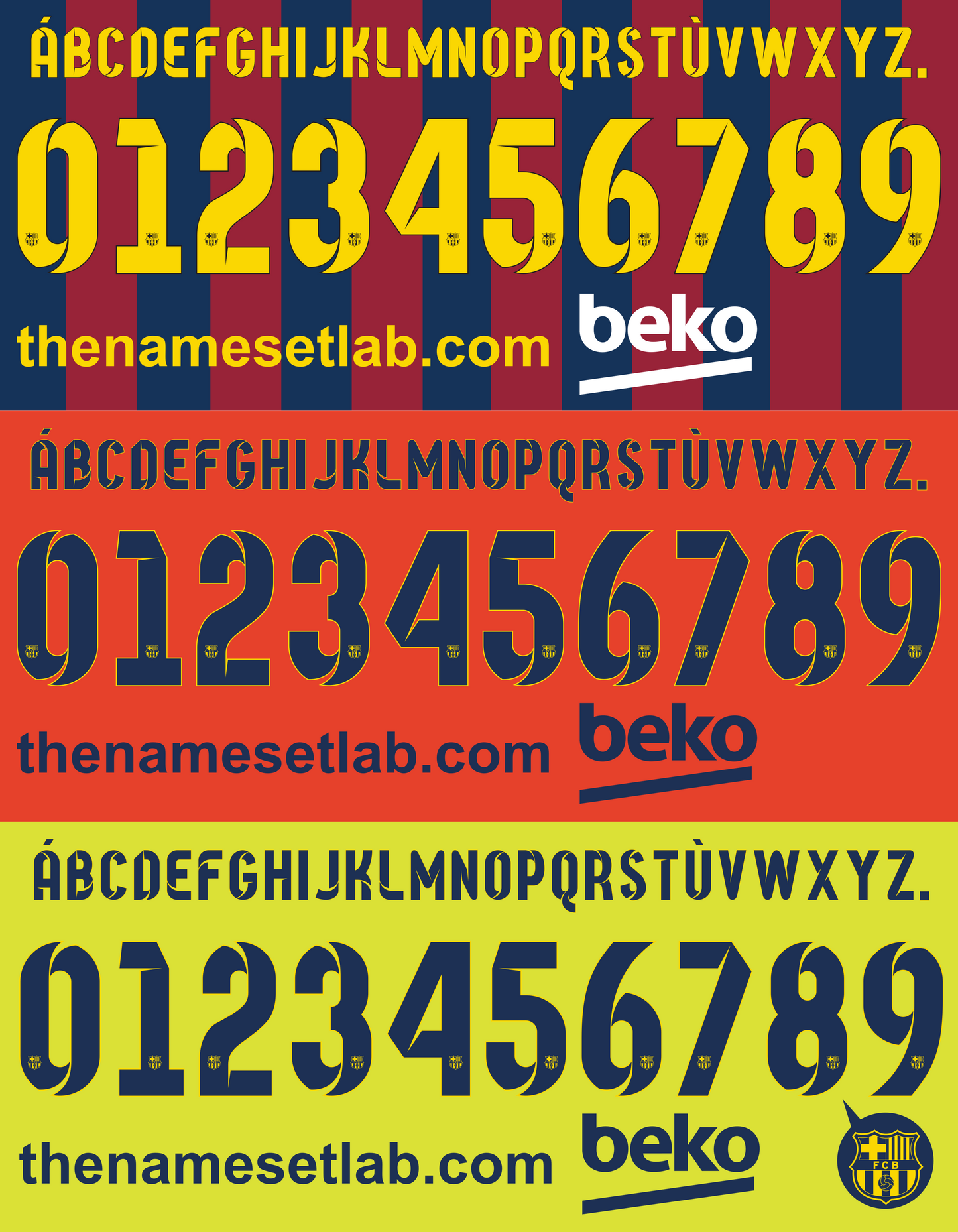 Barcelona 2014-2015 Nameset AI Vector File