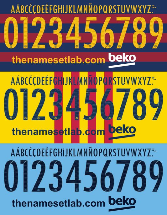 Barcelona 2015-2016 Nameset AI Vector File