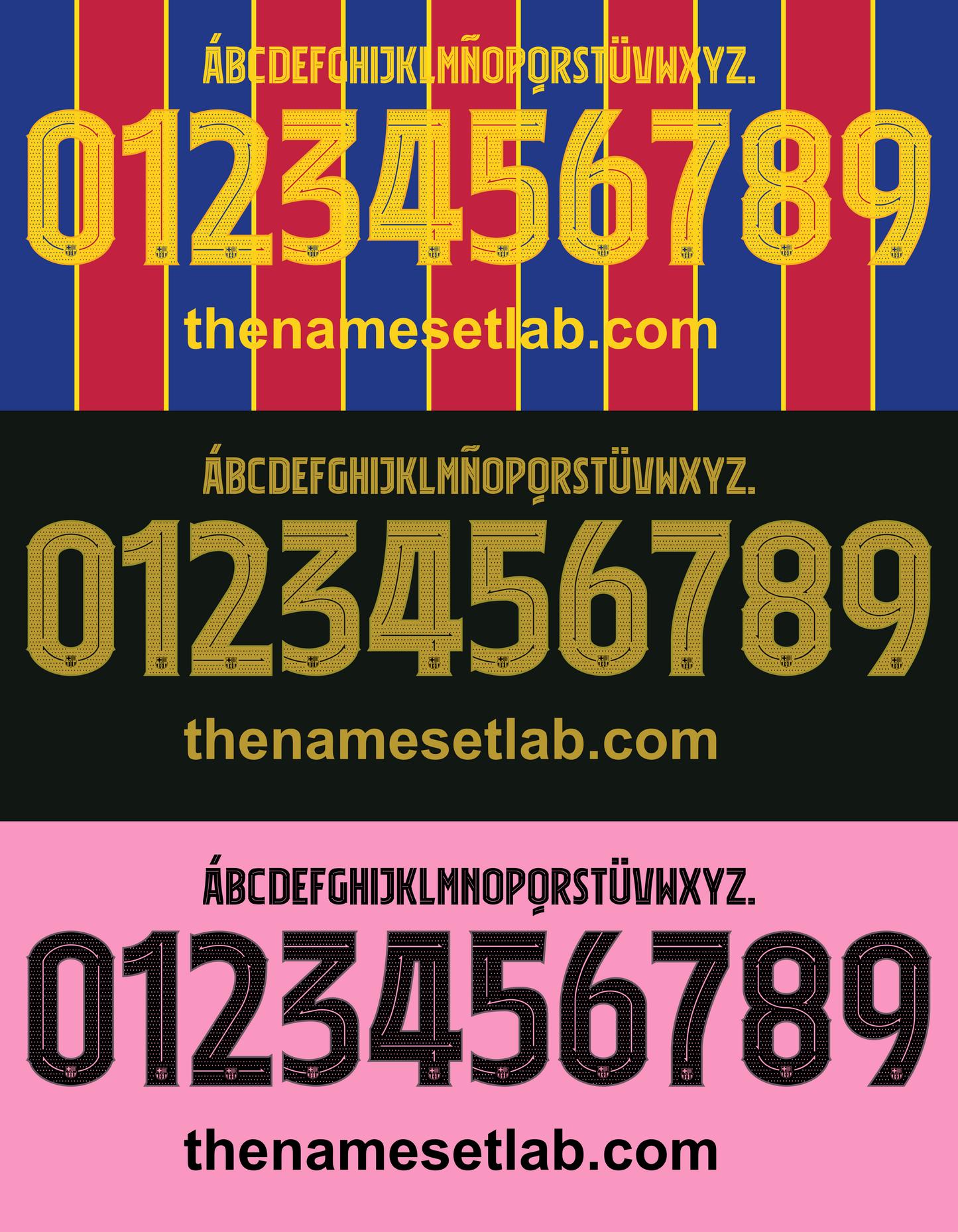 Barcelona 2020-2021 Nameset AI Vector File