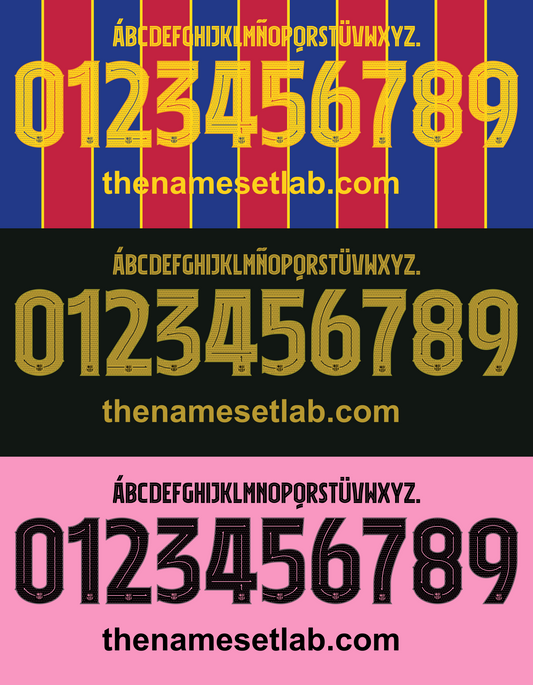 Barcelona 2020-2021 Nameset AI Vector File