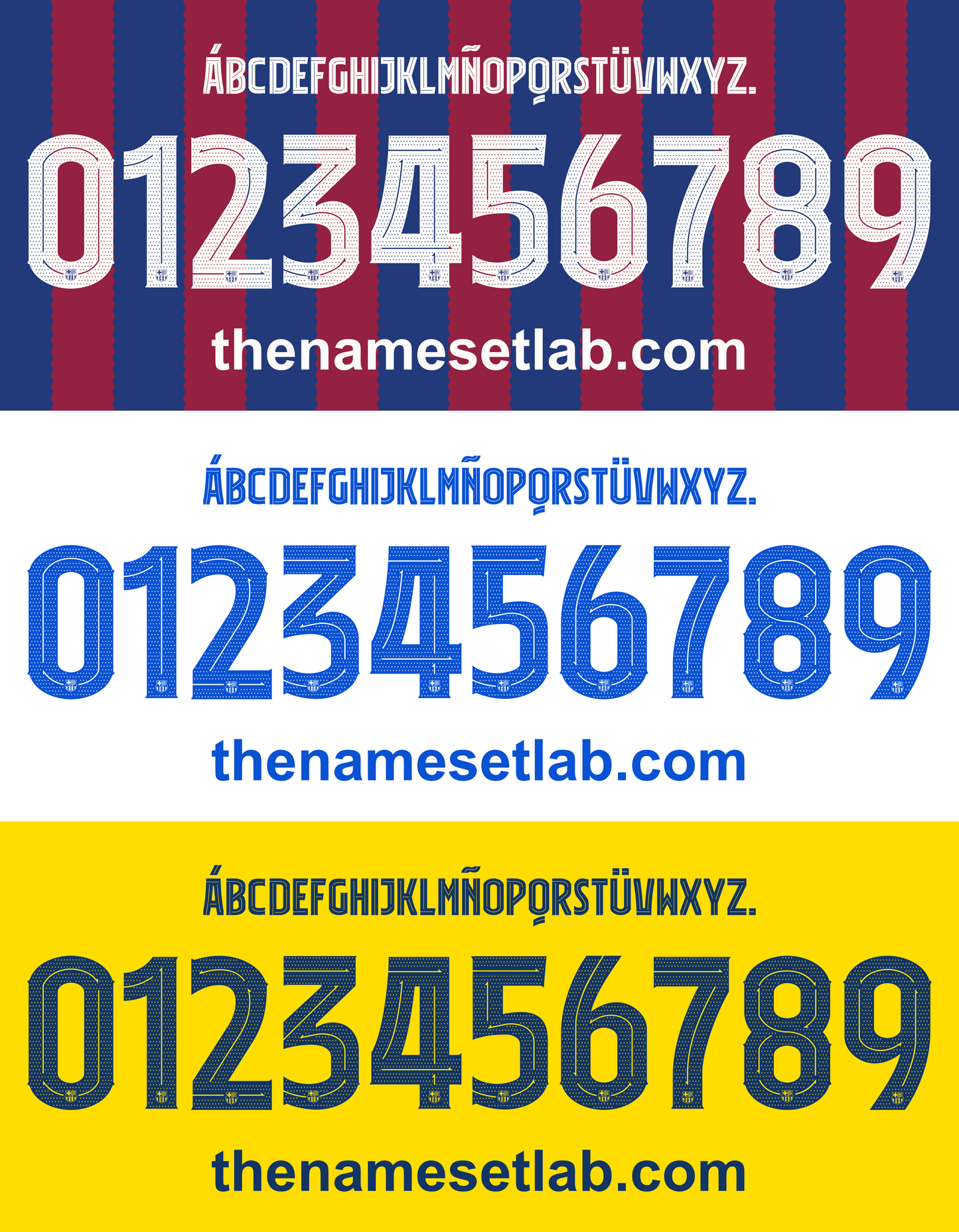Barcelona 2023-2024 UCL Nameset AI Vector File