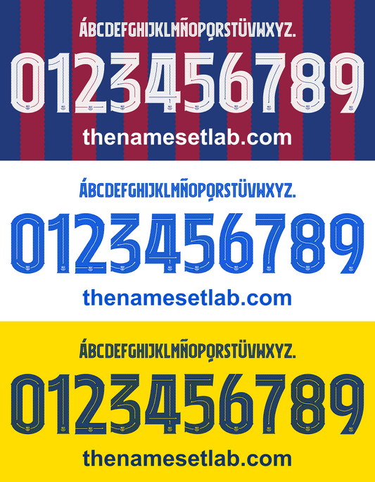 Barcelona 2023-2024 UCL Nameset AI Vector File