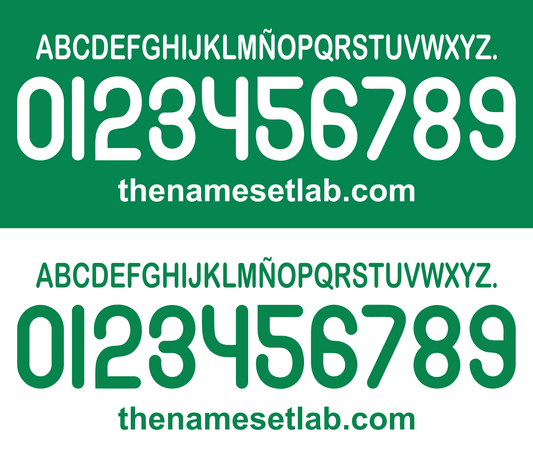 Bolivia 2011-2014 Football Nameset AI Vector File