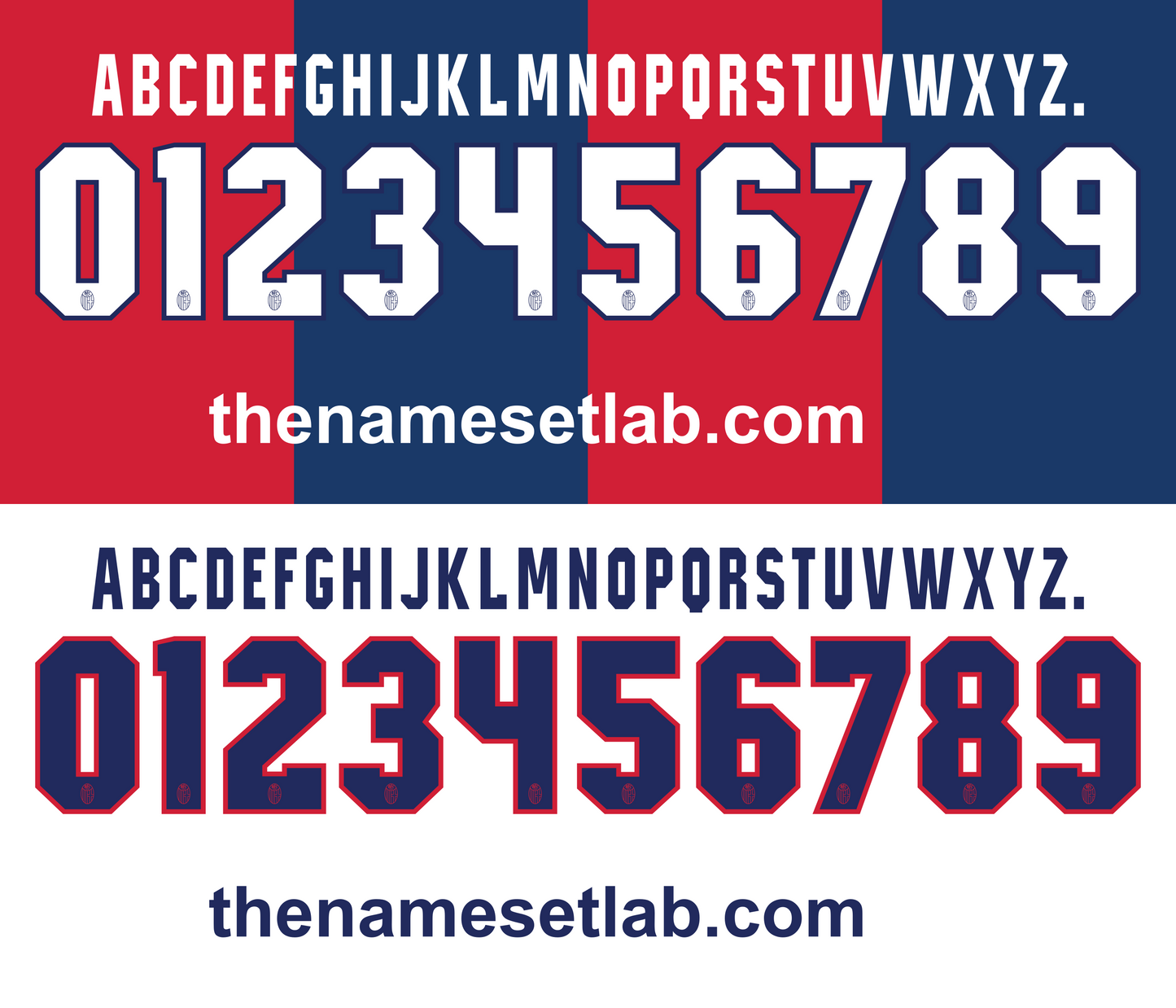 Bologna 2012-2013 Nameset AI Vector File